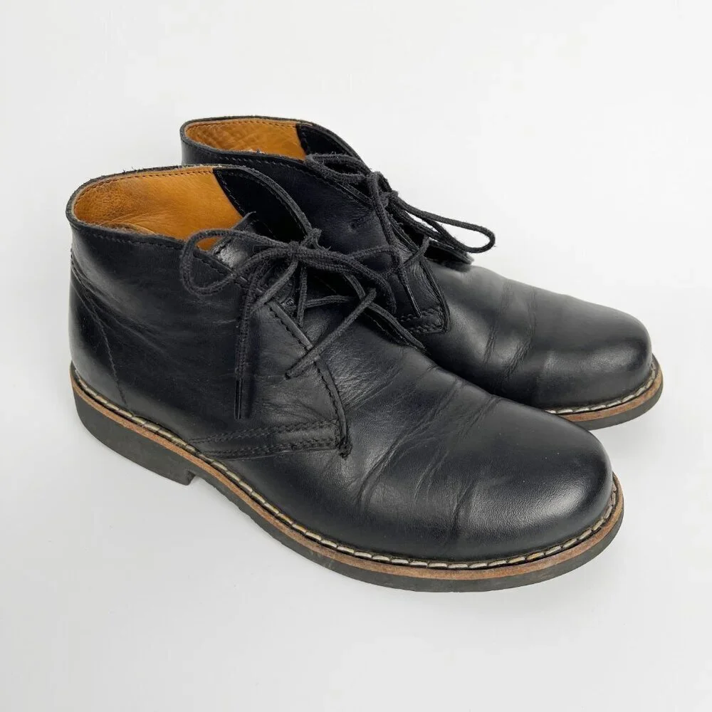Vintage Roots Leather Short Lace Up Chukka Desert Boots Made In Canada Canadian - Picture 2 of 7